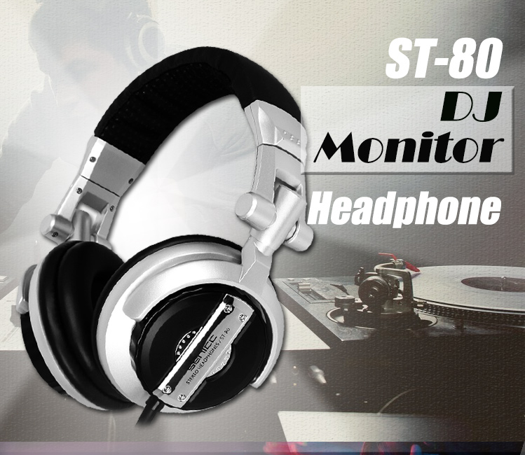 Somic St-80 Fones de ouvido HiFi Studio Monitor com fio dos auscultadores  DJ fone de ouvido para jogos de música de ouvido para telefone com  microfone do PC do computador - China